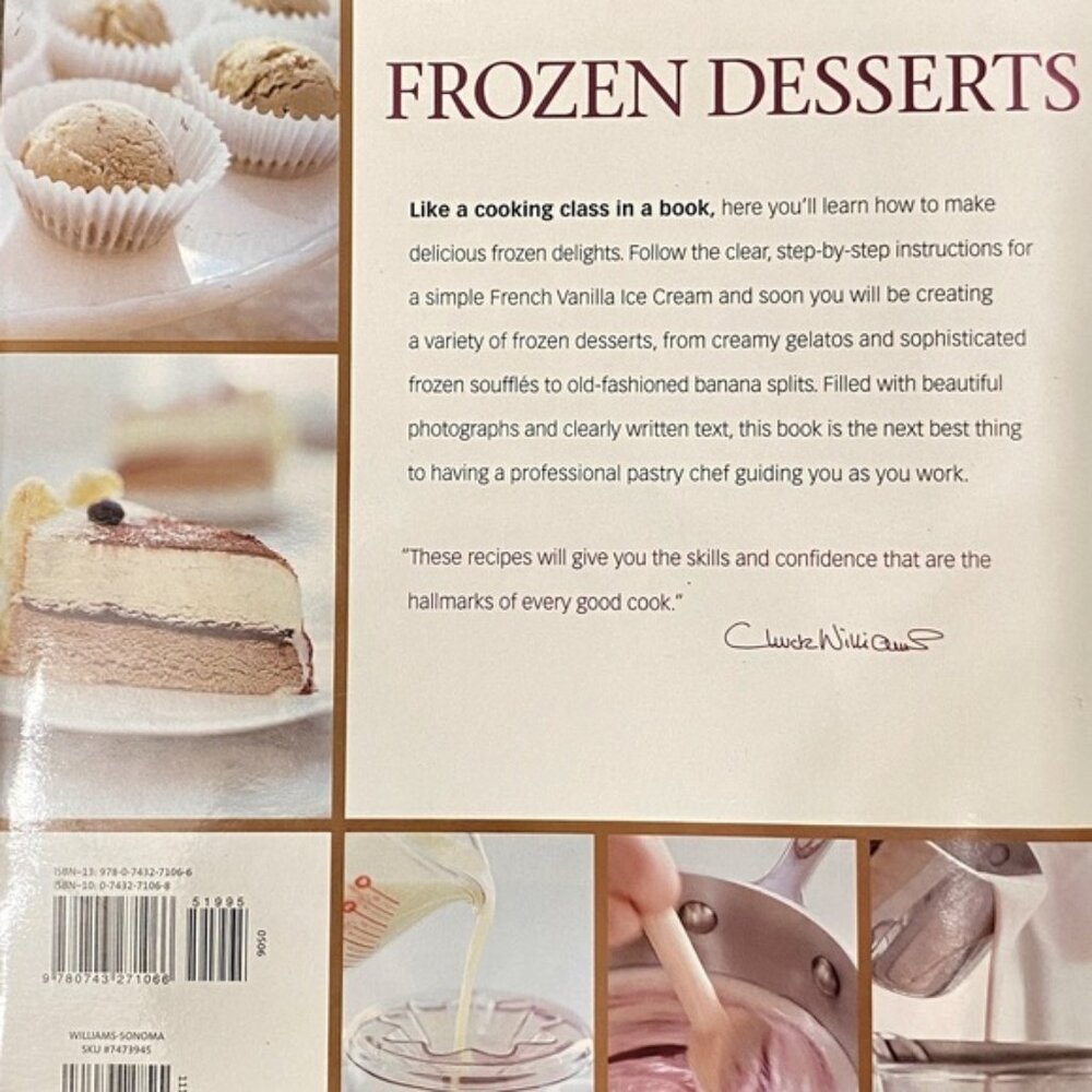 Williams Sonoma Frozen Desserts cookbook with easy step by step photographs - Picture 11 of 11